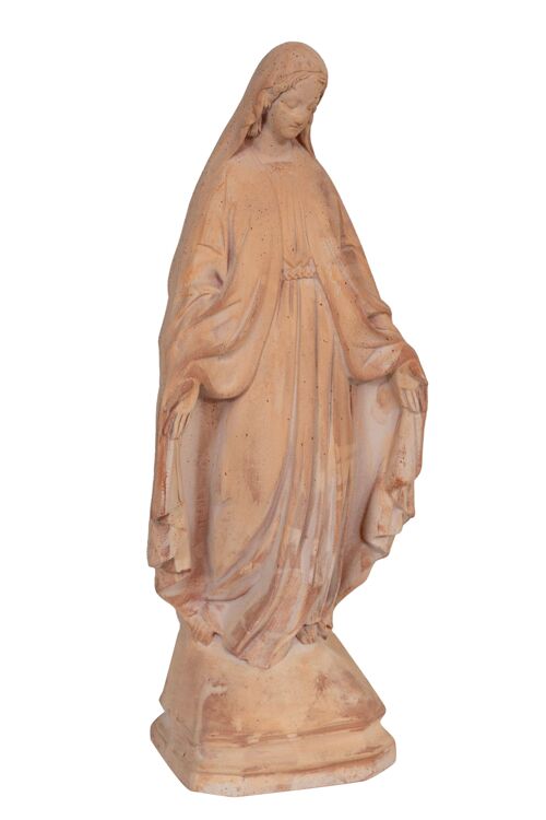 Decoro Statua Madonna Da Terra In Terracotta T0658