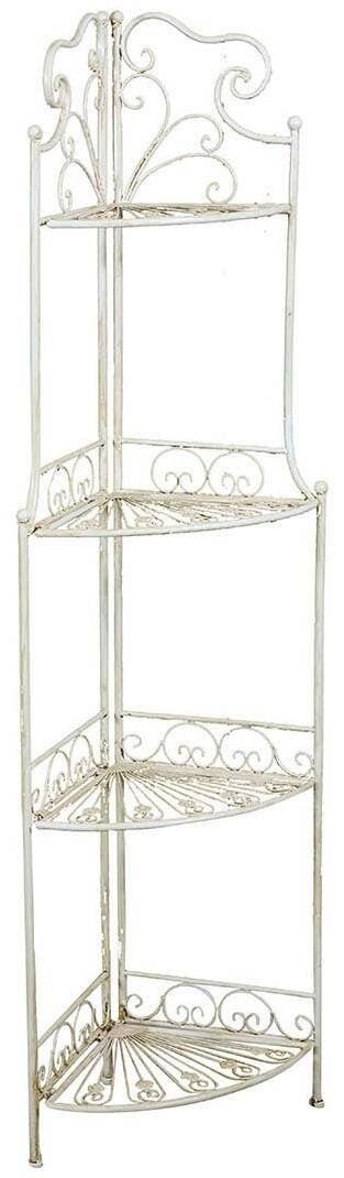 Wrought iron deals corner etagere