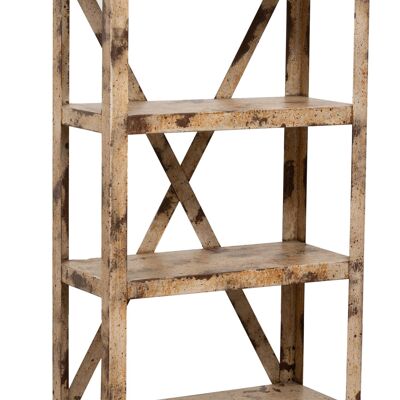 Etagere Shabby In Ferro Finitura Naturale Anticata  1