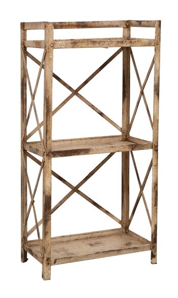 Shabby Etagere En Fer Naturel Finition Antique 2 1