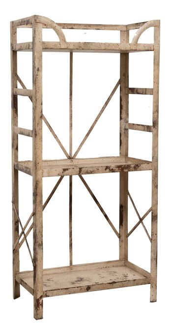 Shabby Etagere En Fer Naturel Finition Antique 3 1