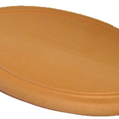 Oval board with groove