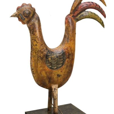 Gallo In Ferro Battuto  Lavorato A Mano  L108xpr38xh133 Cm