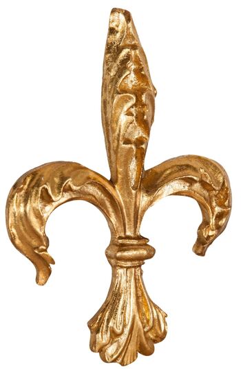 Lys florentin en bois finition feuille d'or antique L6426 1