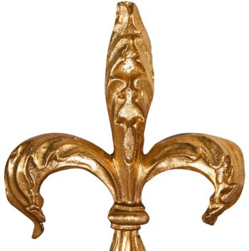 Lys florentin en bois finition feuille d'or antique L6426 3