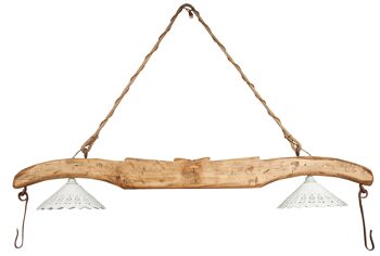 Lustre Giogo en bois de tilleul massif Finitu L6225-NT 1