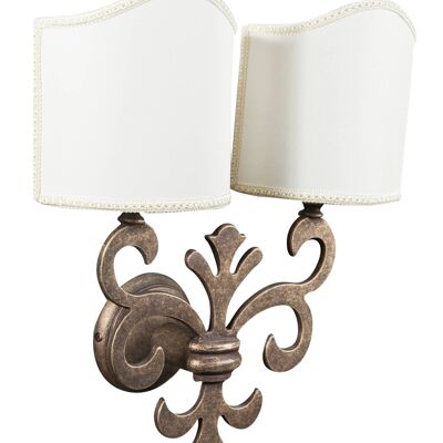 Lampada Applique Da Muro Style Fiorentino In Fusione DiB0875