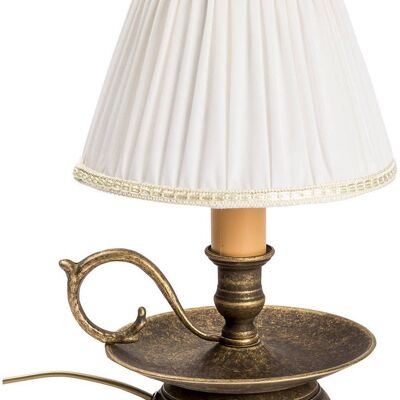 Lampada Da Tavolo Style Country In Fusione Di Ottone B0857