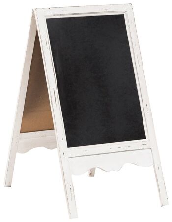 Tableau noir double face avec cadre en bois Fini L4924 1