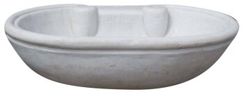 Lavabo En Marbre Blanc L62xpr46xh18 Cm 4