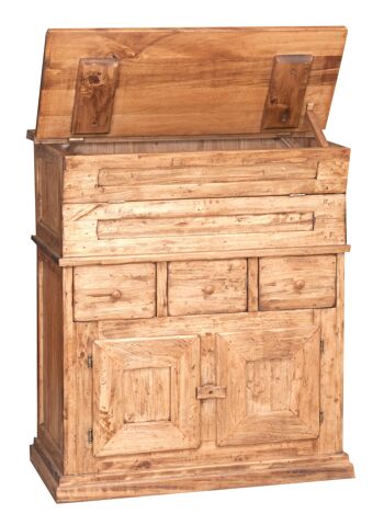 Buffet En Bois De Tilleul Massif Finition Naturelle L6145-NT 2