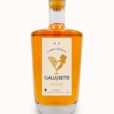 Gallusette Ambré:Apéritif artisanal, base de raisins blancs et cocktail