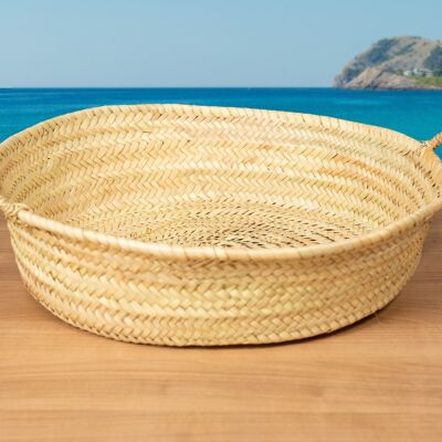 55 cm round heart of palm basket
