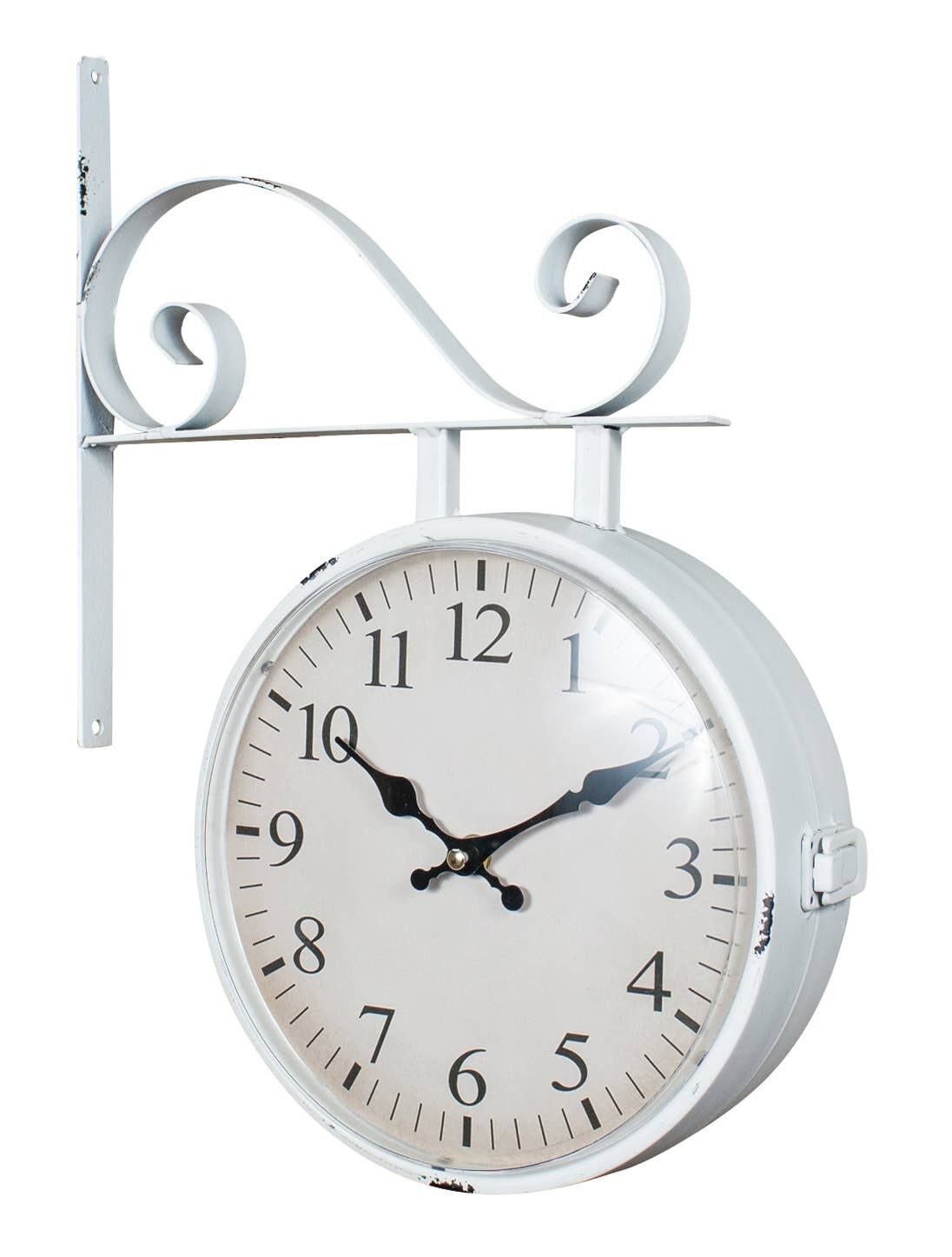 Buy wholesale Station Type Double Sided Wall Clock In ME1217