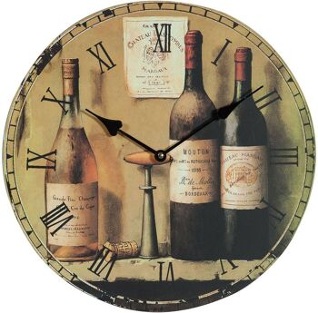 Horloge suspendue à vin 1