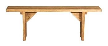 Banc En Bois De Tilleul Massif Fini Naturel L7014-NT 2