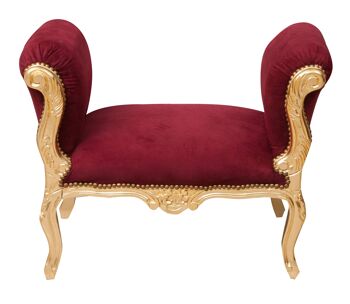 Banquette De Style Louis Xvi En Bois Massif L6328-4 2