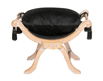 Banc Français De Style Louis Xvi En Bois Massif L6369-8 2