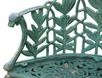 Banc Liberty En Fonte Finition Vert Antique L110 G0059 3