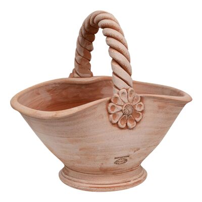 Paniere, Paniere, Cesto, Vaso In Terracotta 100% T0595-04