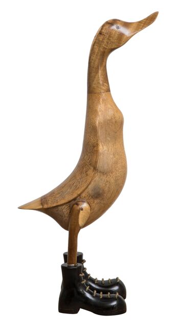 Canard Géant Fait Main En Bois L18xpr30xh62 Cm 2