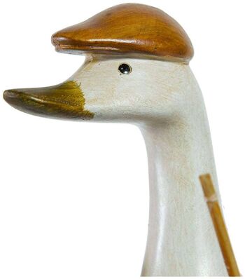 Canard En Résine Peinte L12xpr13xh30 Cm 4