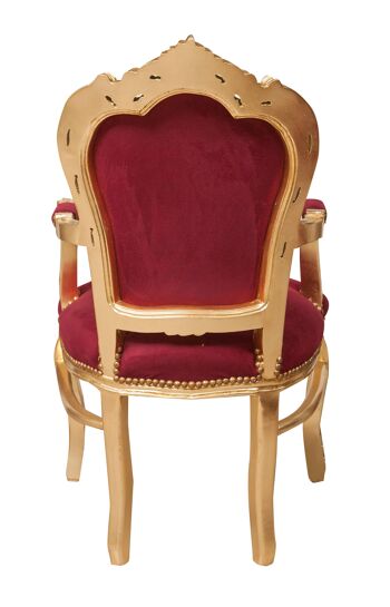 Fauteuil De Style Louis XVI En Bois Massif L6319-2 4