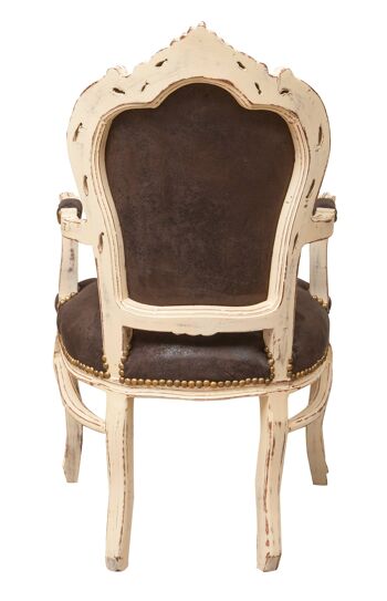 Fauteuil De Style Louis XVI En Bois Massif L6319-5 4