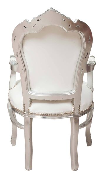 Fauteuil De Style Louis XVI En Bois Massif L6319-6 4