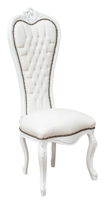 Fauteuil De Style Louis XVI En Bois Massif L6347-3 1