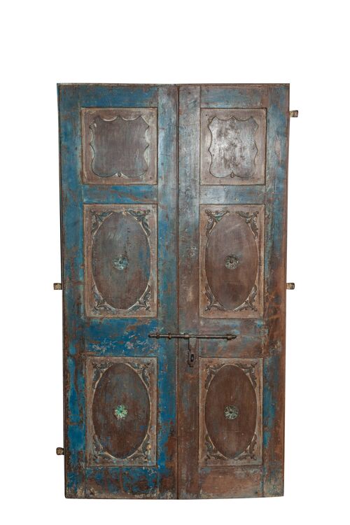 Porta Antica Finemente Restaurata In Legno Di Teak L7161