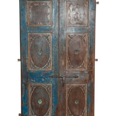 Porta Antica Finemente Restaurata In Legno Di Teak L7161