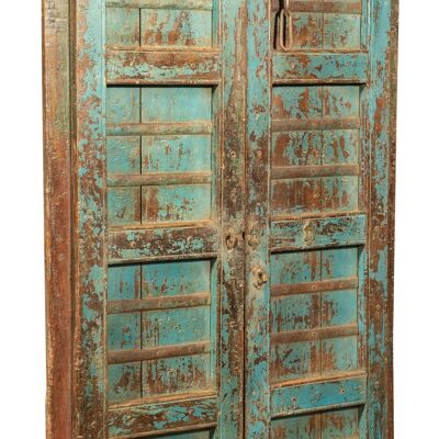 Porta Antica Finemente Restaurata In Legno Di Teak L7464-9