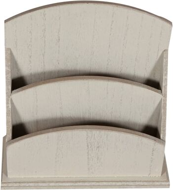 Boîte Aux Lettres Sur Pied Shabby En Bois De Paulownia L4868-B 2