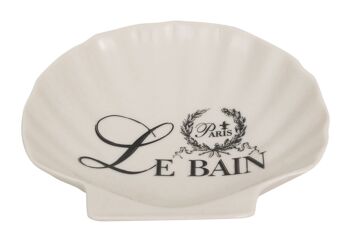 Porte Savon Vide Poches En Porcelaine Blanche C0995 2