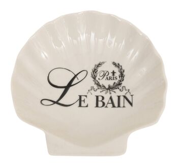 Porte Savon Vide Poches En Porcelaine Blanche C0995 3