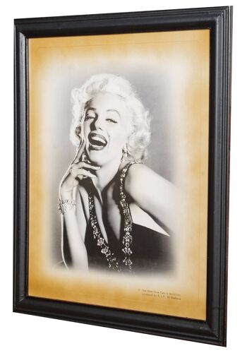 Cadre En Bois Avec Tirage Photographique Marilyn Monroe 4 1