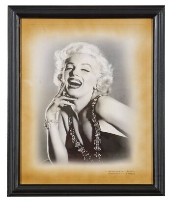 Cadre En Bois Avec Tirage Photographique Marilyn Monroe 4 2
