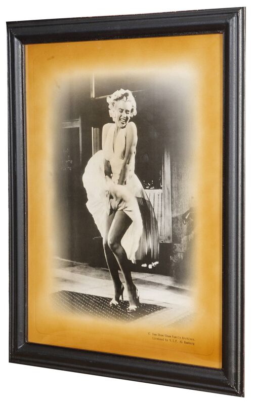 Quadro In Legno Con Stampa Fotografica Marilyn Monroe 1