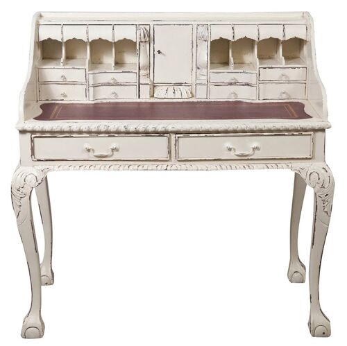 Scrittoio Lady Secretaire In Legno Massello Di Mogan L1291-B