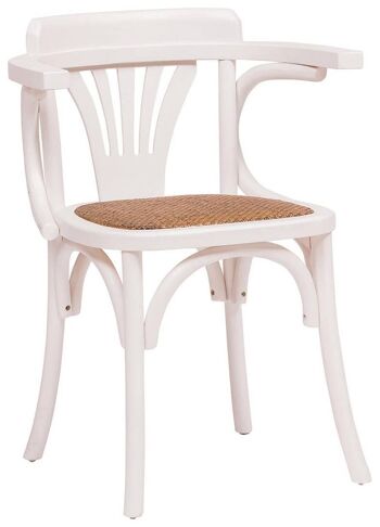 Thonet Chaise Avec Accoudoirs En Frêne Massif L4652 1