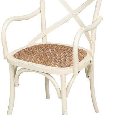 Sedia Poltrona Con Braccioli Thonet In Massello Di L4657-1