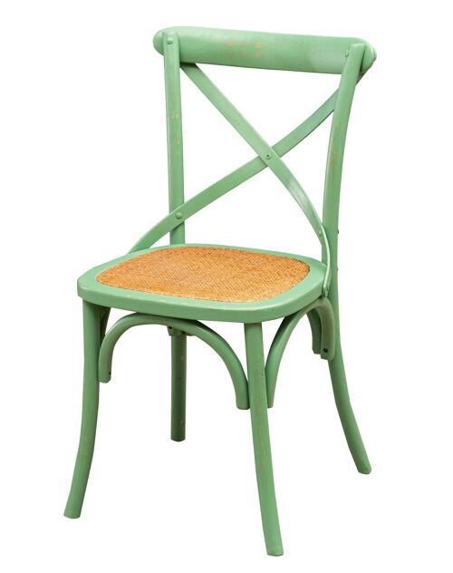 Sedia Thonet In Massello Di Frassino E Seduta Rattan L7506