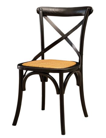 Chaise Thonet En Frêne Massif Et Assise En Rotin L7506-3 1