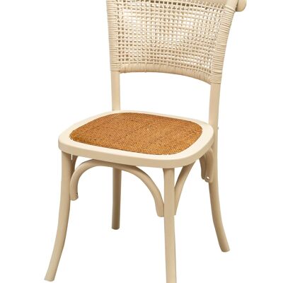 Sedia Thonet In Massello Di Frassino E Seduta Rattan L7507-1