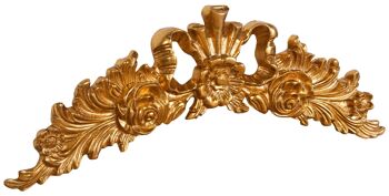 Dessus de porte en finition feuille d'or antique L6387 1