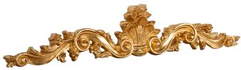 Dessus de porte en finition feuille d'or antique L6389 1