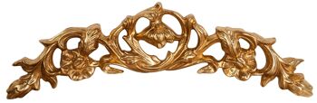 Porte en bois avec finition feuille d'or antique L6409 2