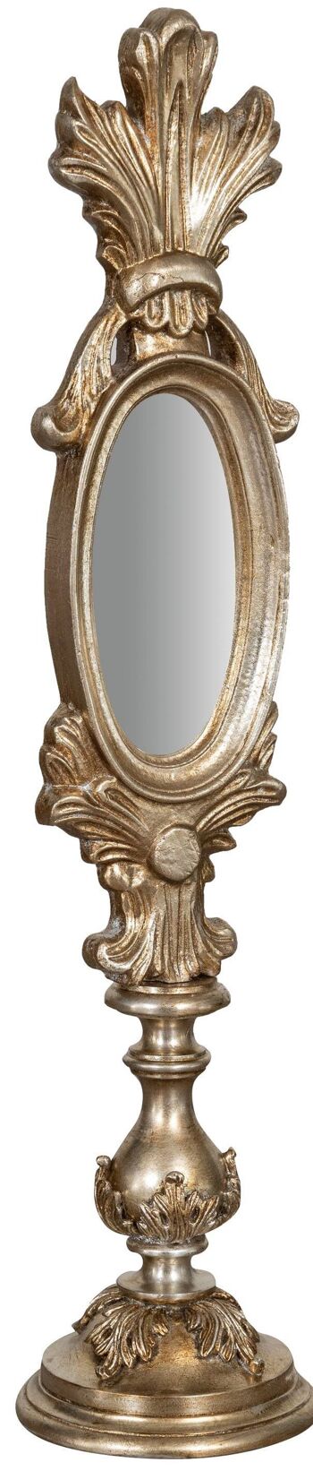 Miroir sur pied en bois avec finition feuille Arg L7595-A 1
