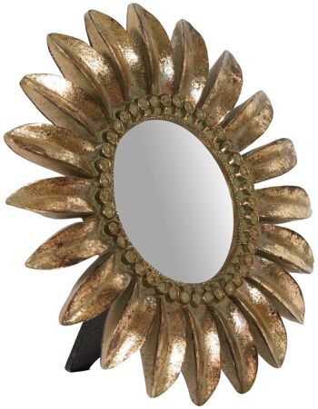 Miroir Sur Pied L23xp3xh23 Cm Finition Or Antique. 1